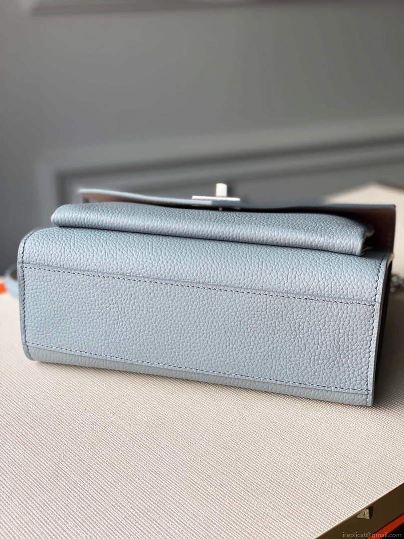 LV M56137 Louis Vuitton Mylockme Chain Bag Light Blue
