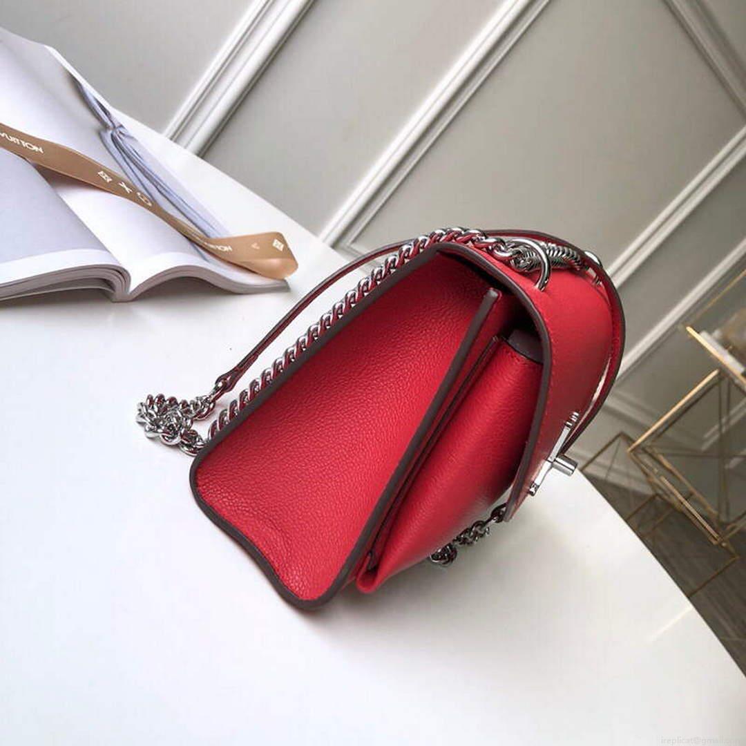 LV M56137 Louis Vuitton Mylockme Chain Bag Red