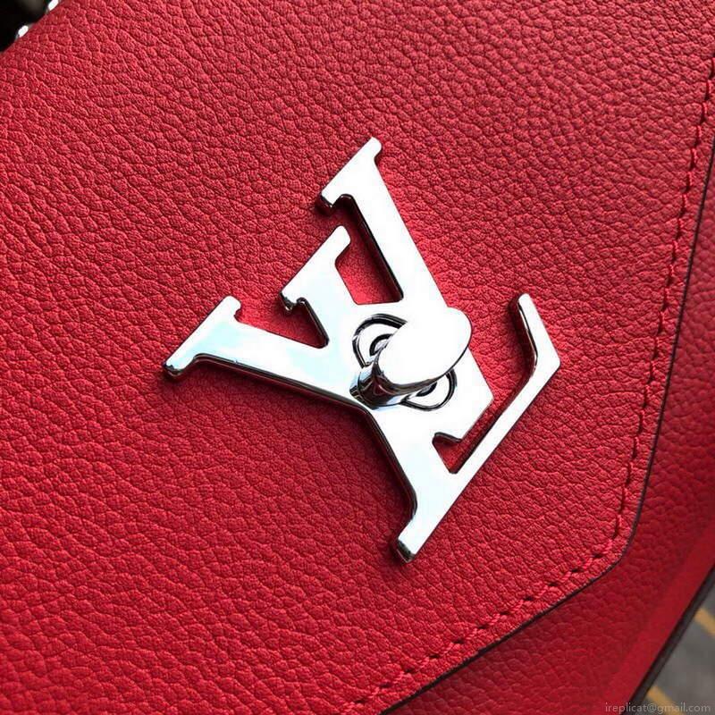 LV M56137 Louis Vuitton Mylockme Chain Bag Red