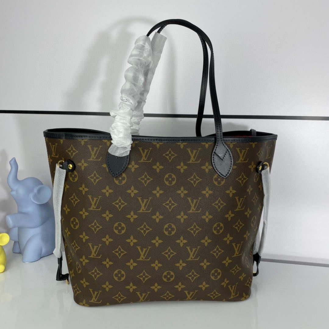 Louis Vuitton LV M41176 Neverfull MM Monogram Canvas Black