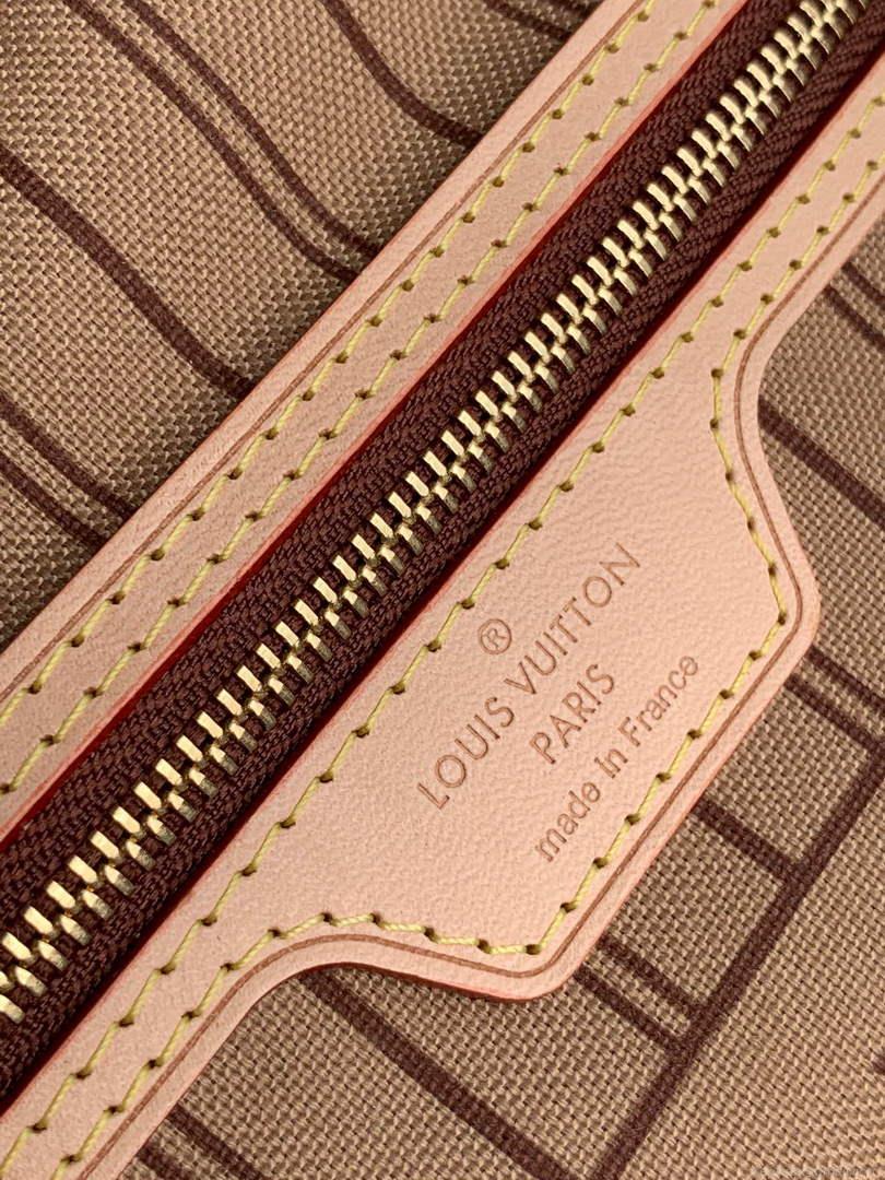 Louis Vuitton LV M41000 Neverfull PM Monogram Canvas Beige