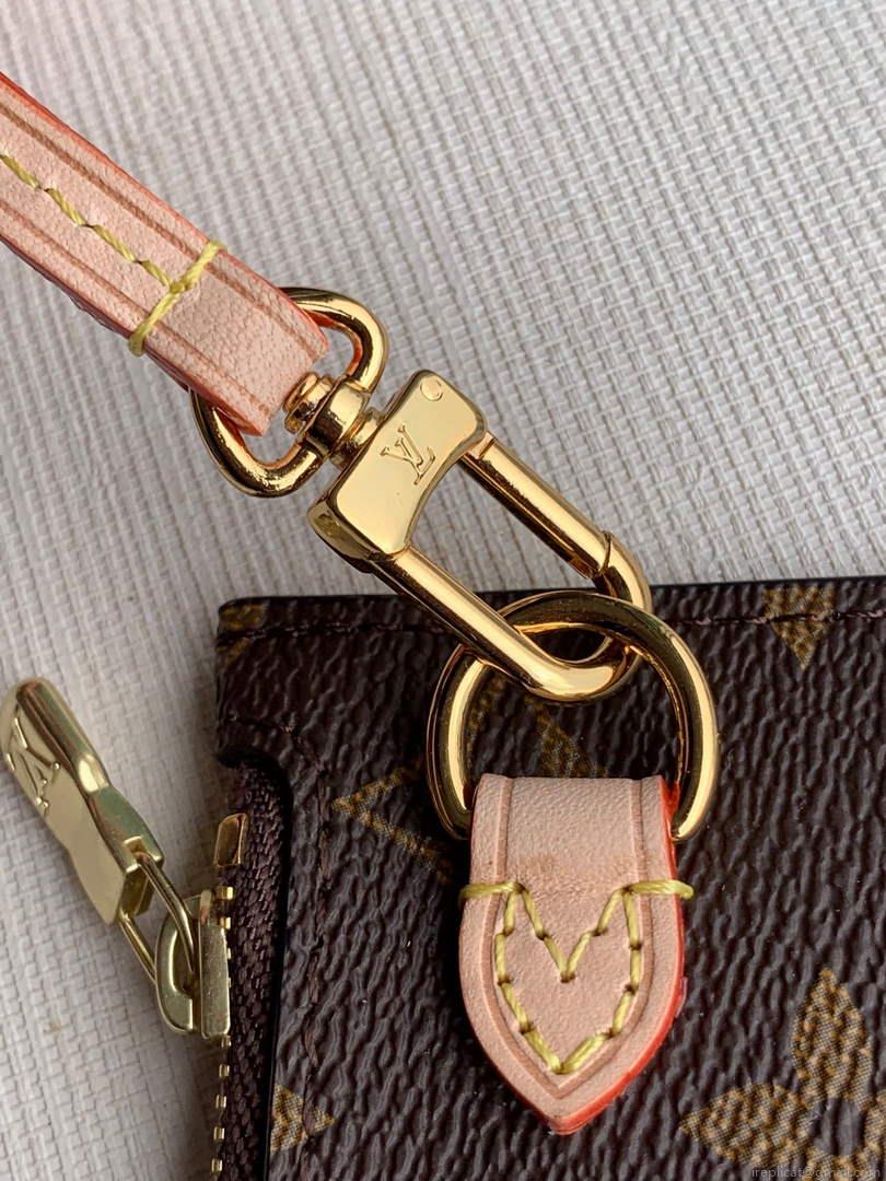 Louis Vuitton LV M41000 Neverfull PM Monogram Canvas Beige