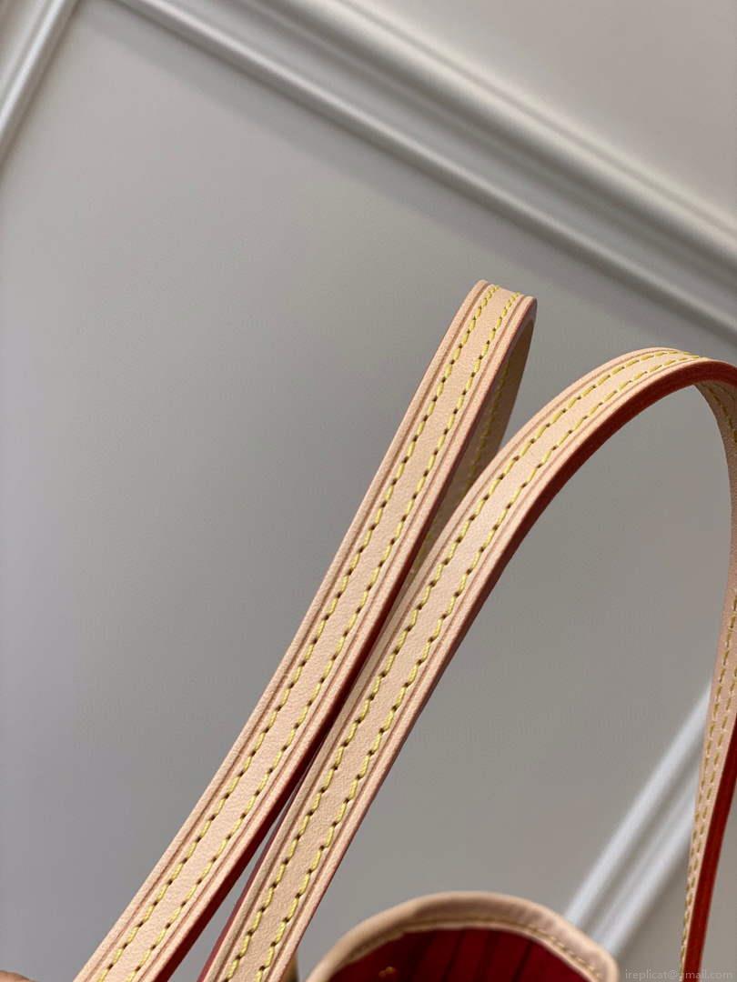Louis Vuitton LV M41001 Neverfull PM Monogram Canvas Red