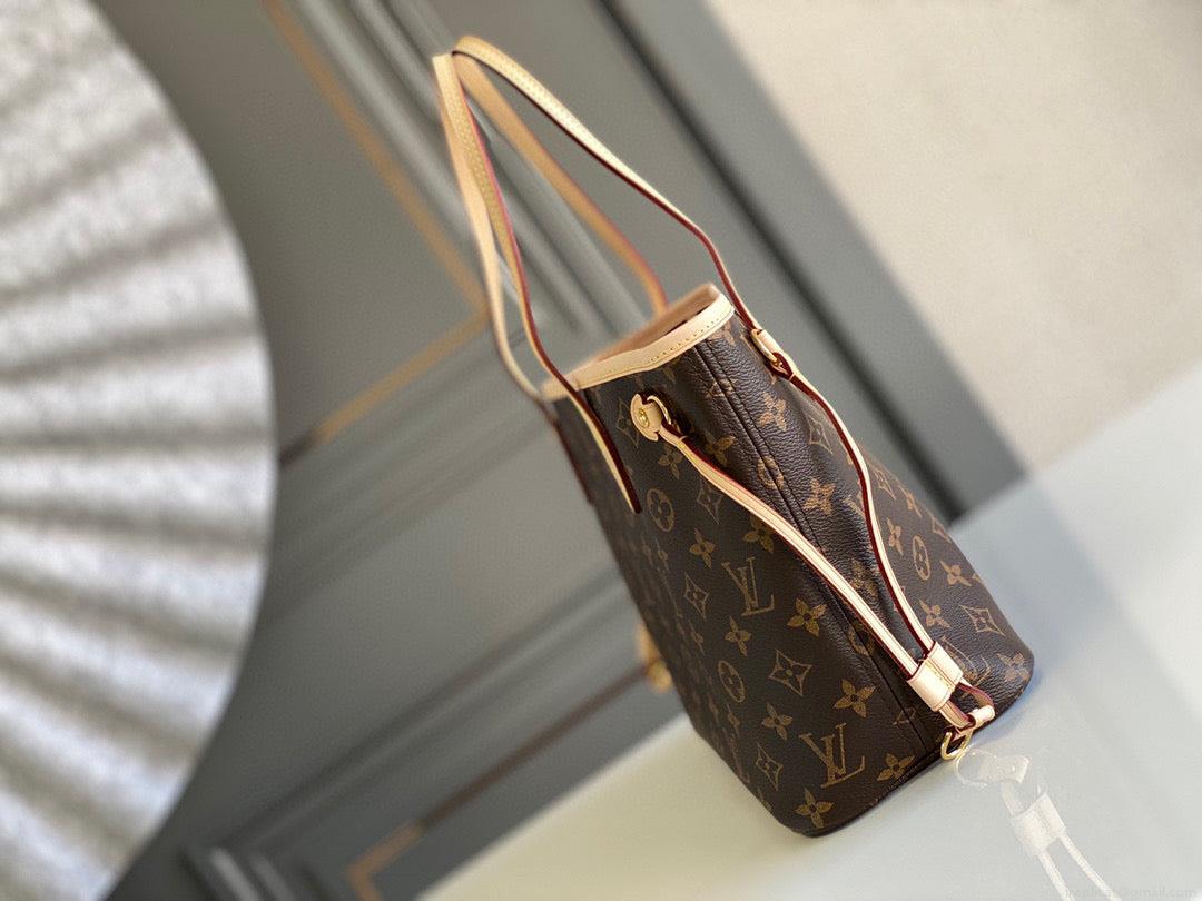 Louis Vuitton LV M41245 Neverfull PM Monogram Canvas Plum