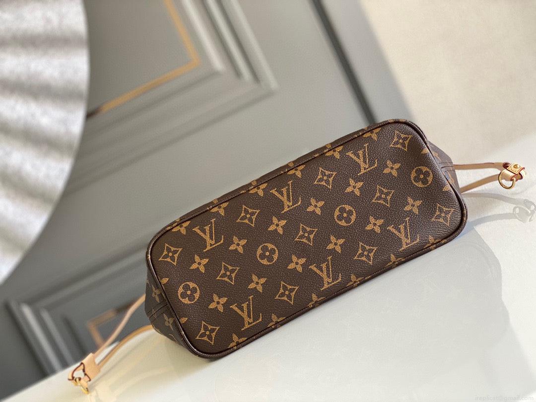 Louis Vuitton LV M41245 Neverfull PM Monogram Canvas Plum