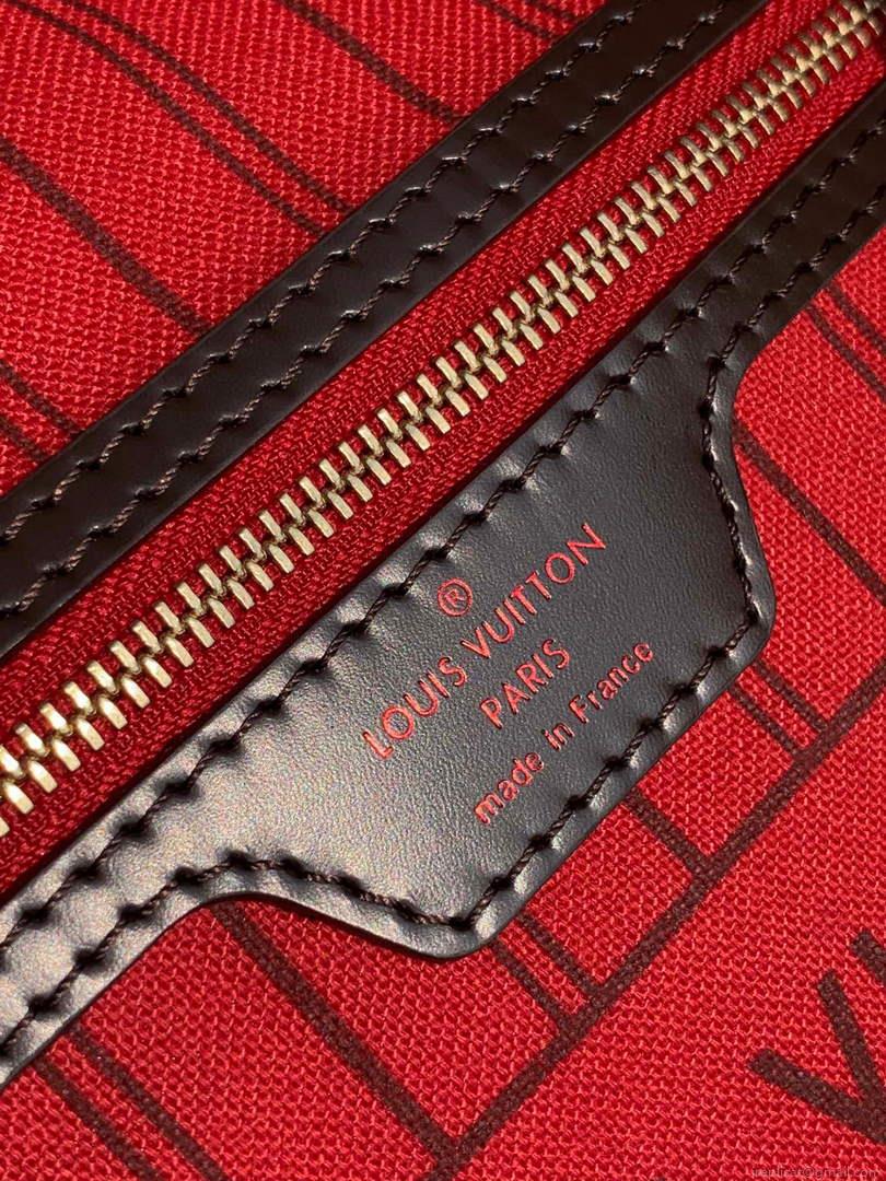 Louis Vuitton LV N41359 Neverfull PM Damier Ebene coated canvas