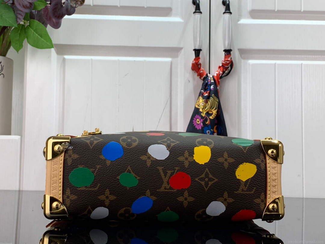 LV M46369 Louis Vuitton Color Silk Screen Side Trunk PM Bag
