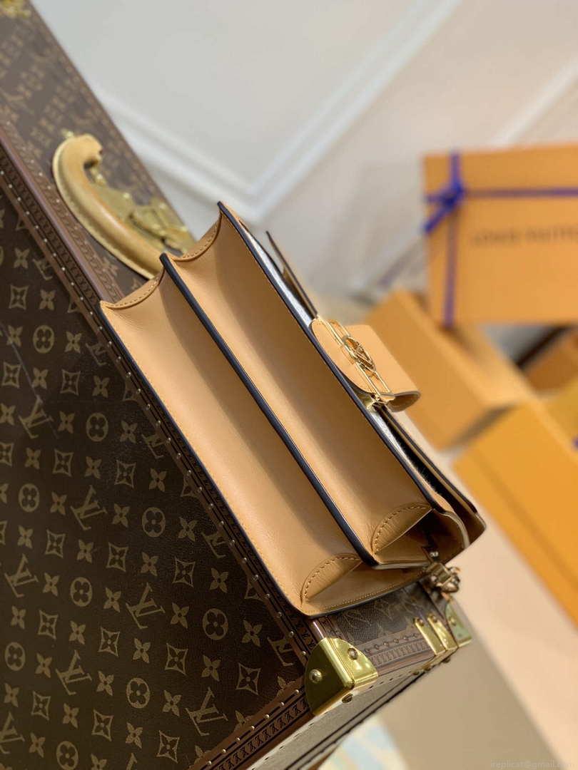 LV M59480 Louis Vuitton Dauphine Mini Bag Monogram White