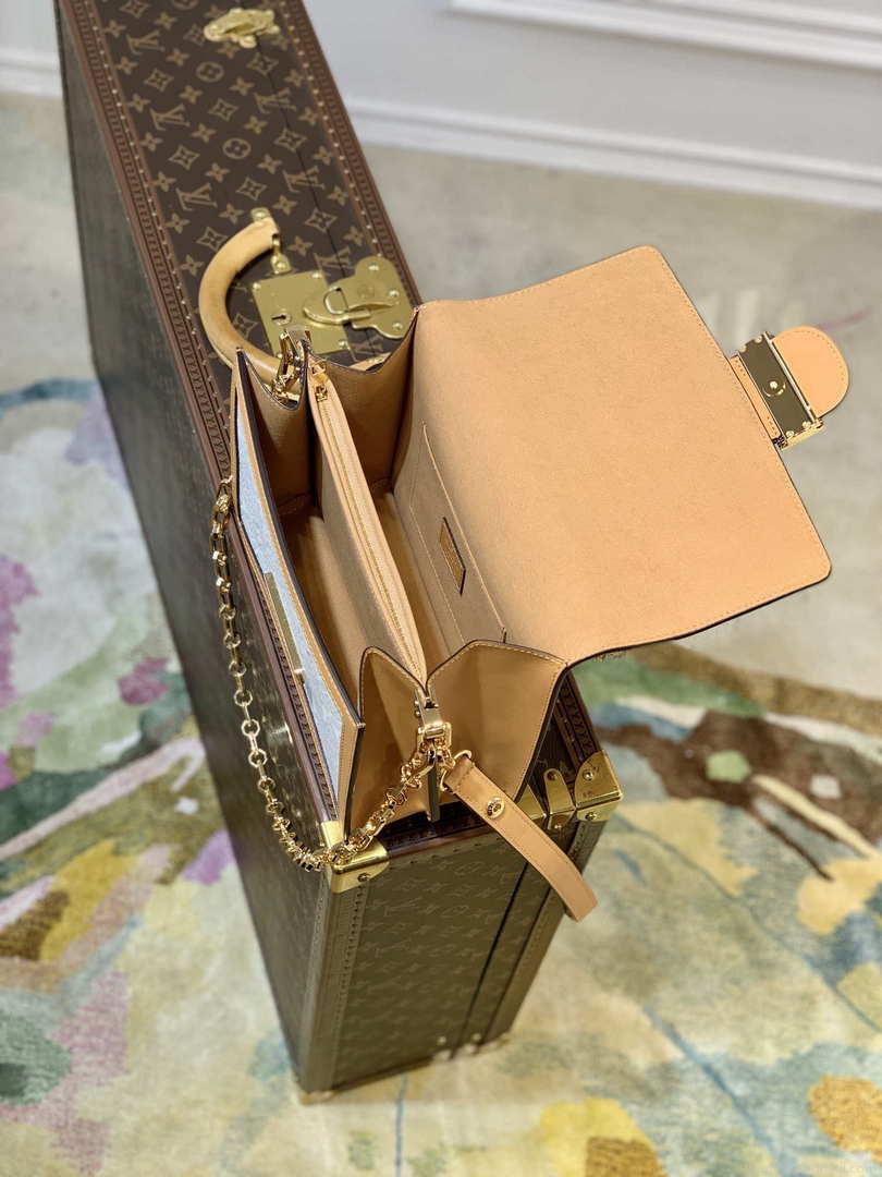LV M59480 Louis Vuitton Dauphine Mini Bag Monogram White