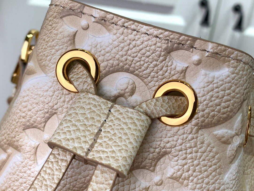 LV M81463 Louis Vuitton NANO NOÉ Bucket Bag Light Beige