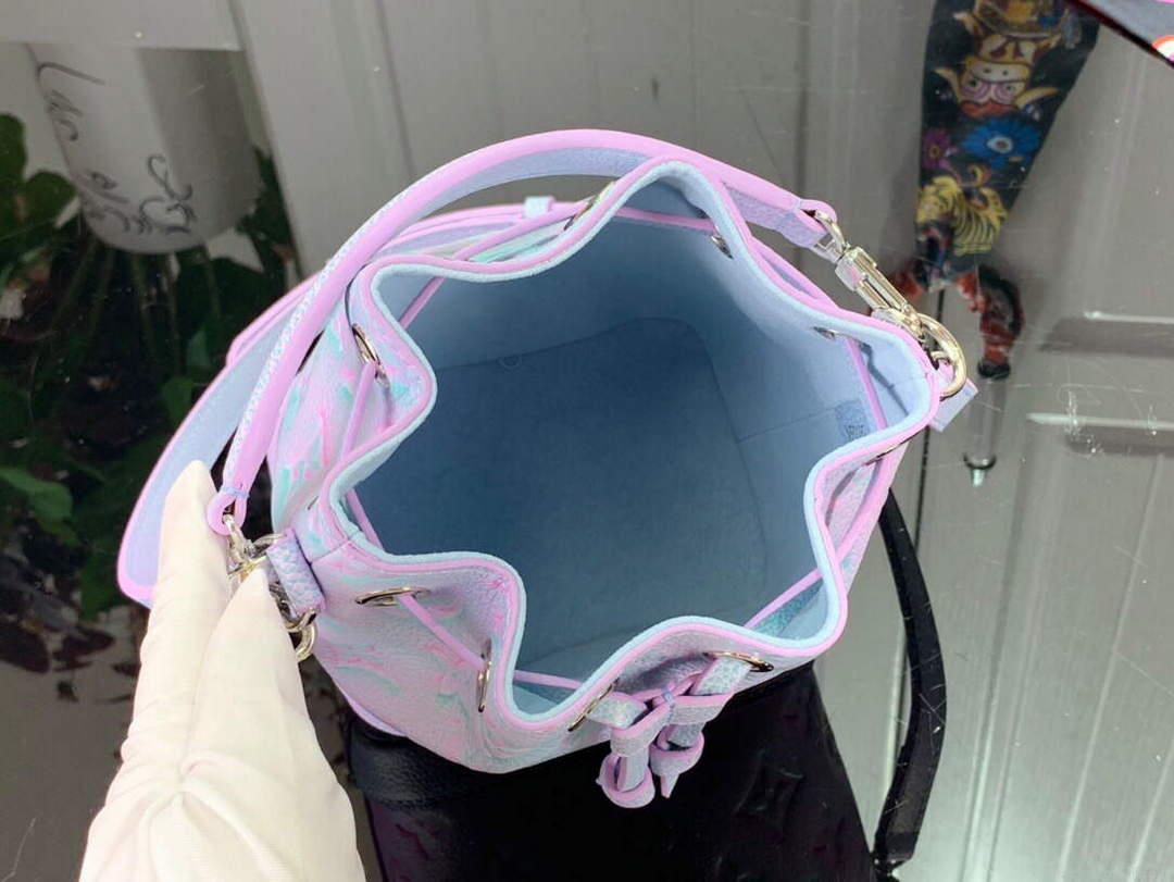 LV M81463 Louis Vuitton NANO NOÉ Bucket Bag Lilas Purple