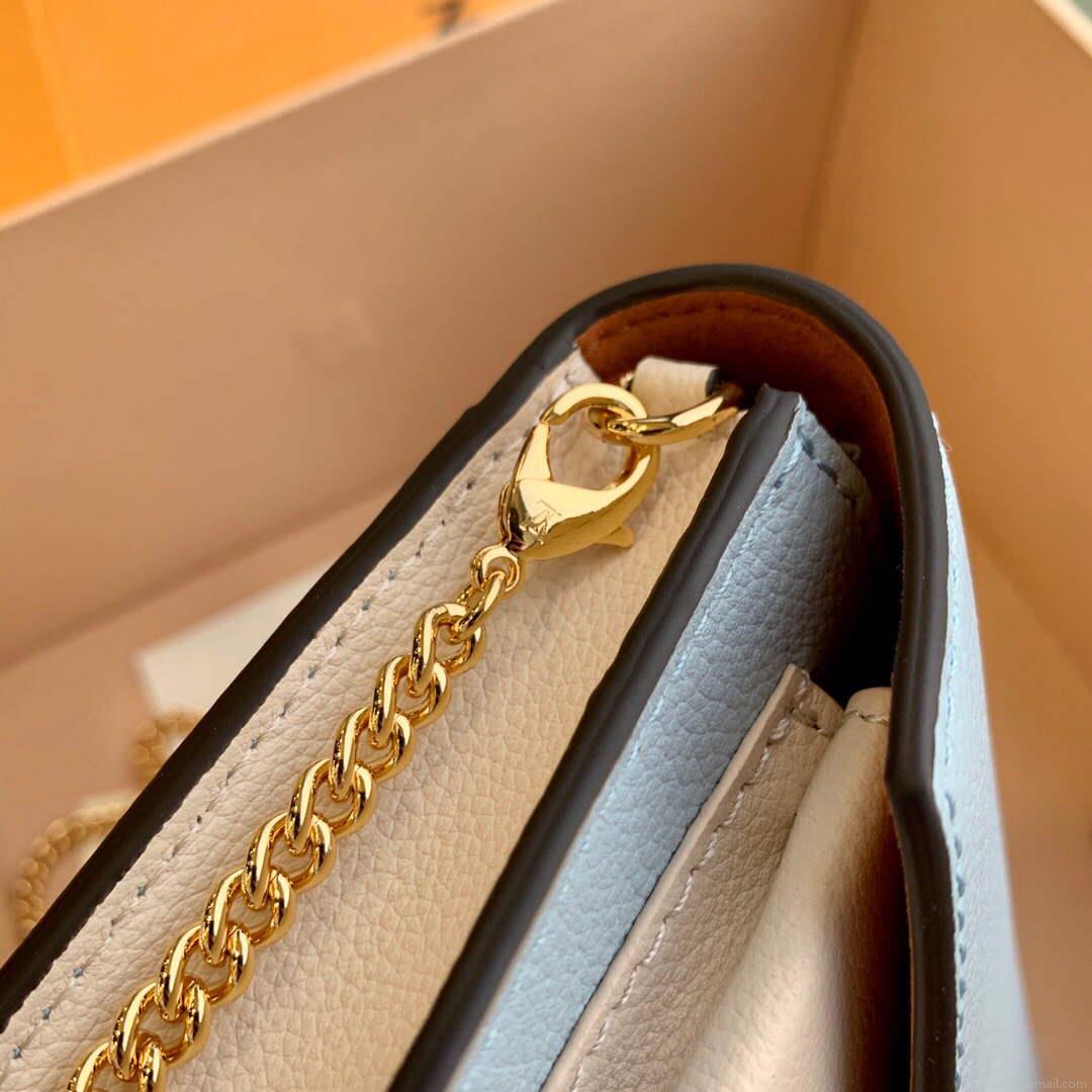 LV M81436 Louis Vuitton Mylockme Chain Pochette Blue