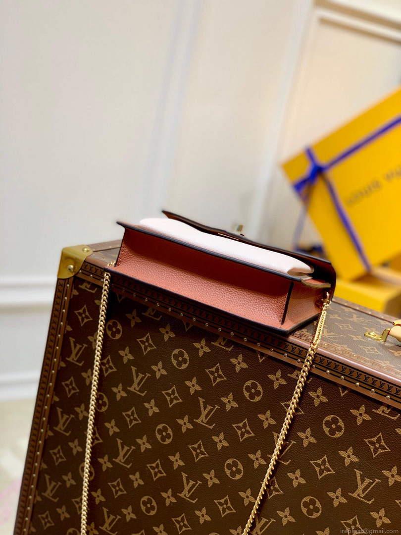 LV M81193 Louis Vuitton Mylockme Chain Pochette Brown
