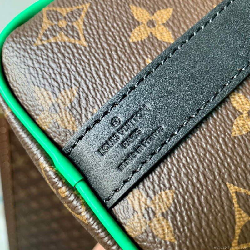 LV M46249 Louis Vuitton Keepall Bandouliere 25 Bag Green