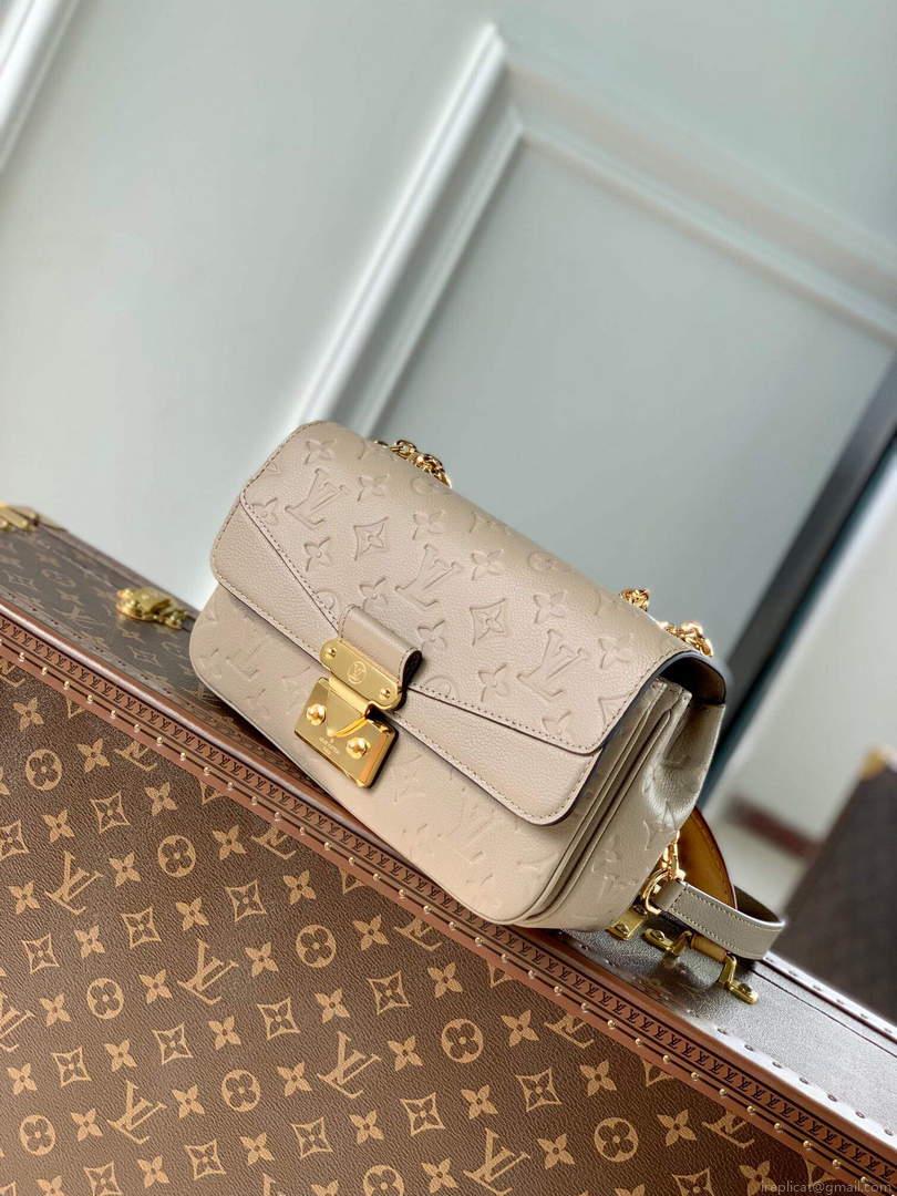 LV M46199 Louis Vuitton Marceau Chain Bag Dove Gray