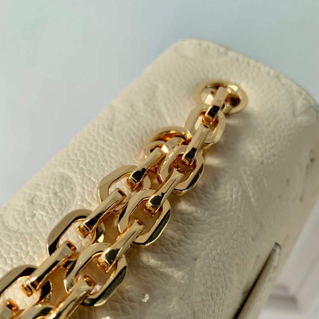 LV M46201 Louis Vuitton Marceau Chain Bag Cream Beige