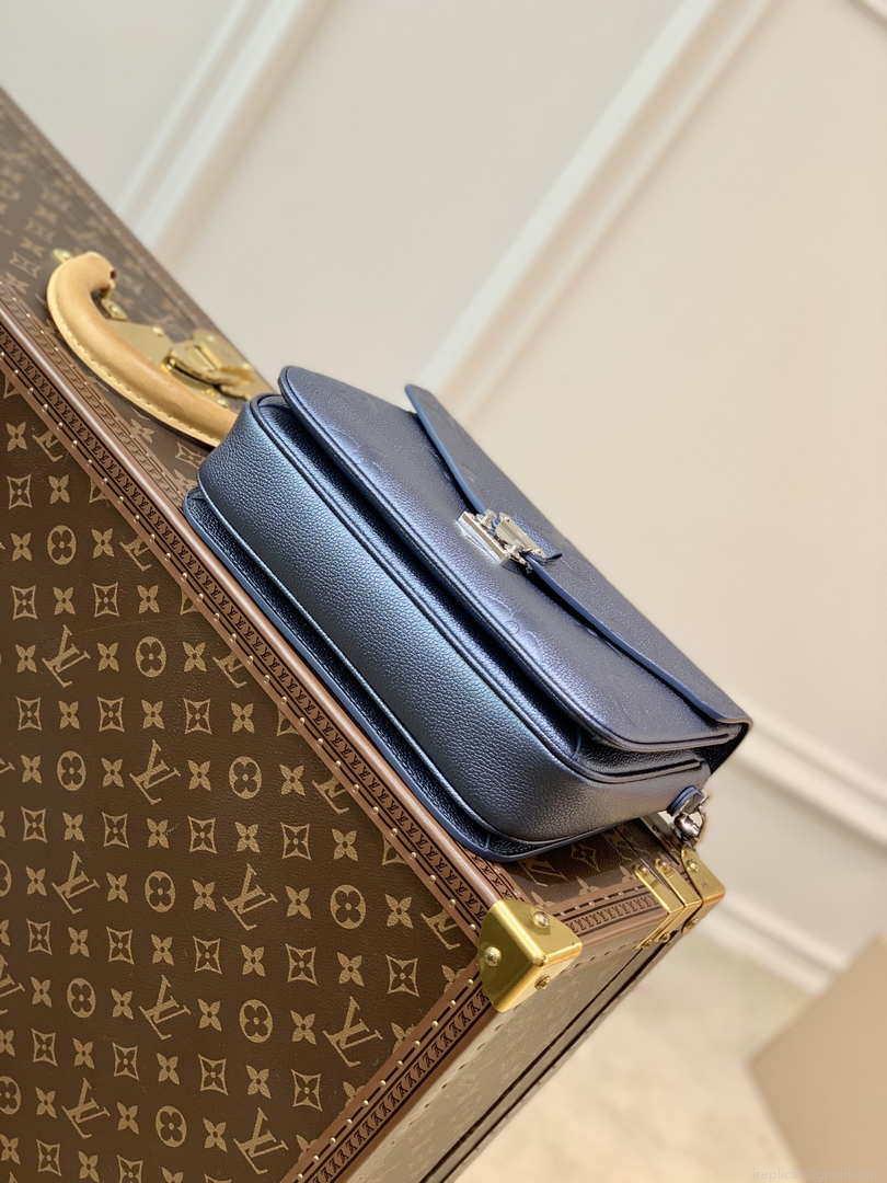 LV M59211 Louis Vuitton Empreinte Pochette Metis M41487 Navy Blue Sliver