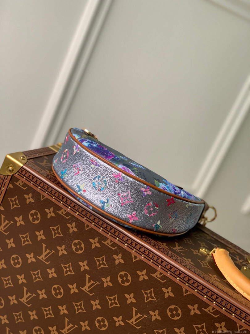 LV M21183 Louis Vuitton Loop Baguette Handbag Blue