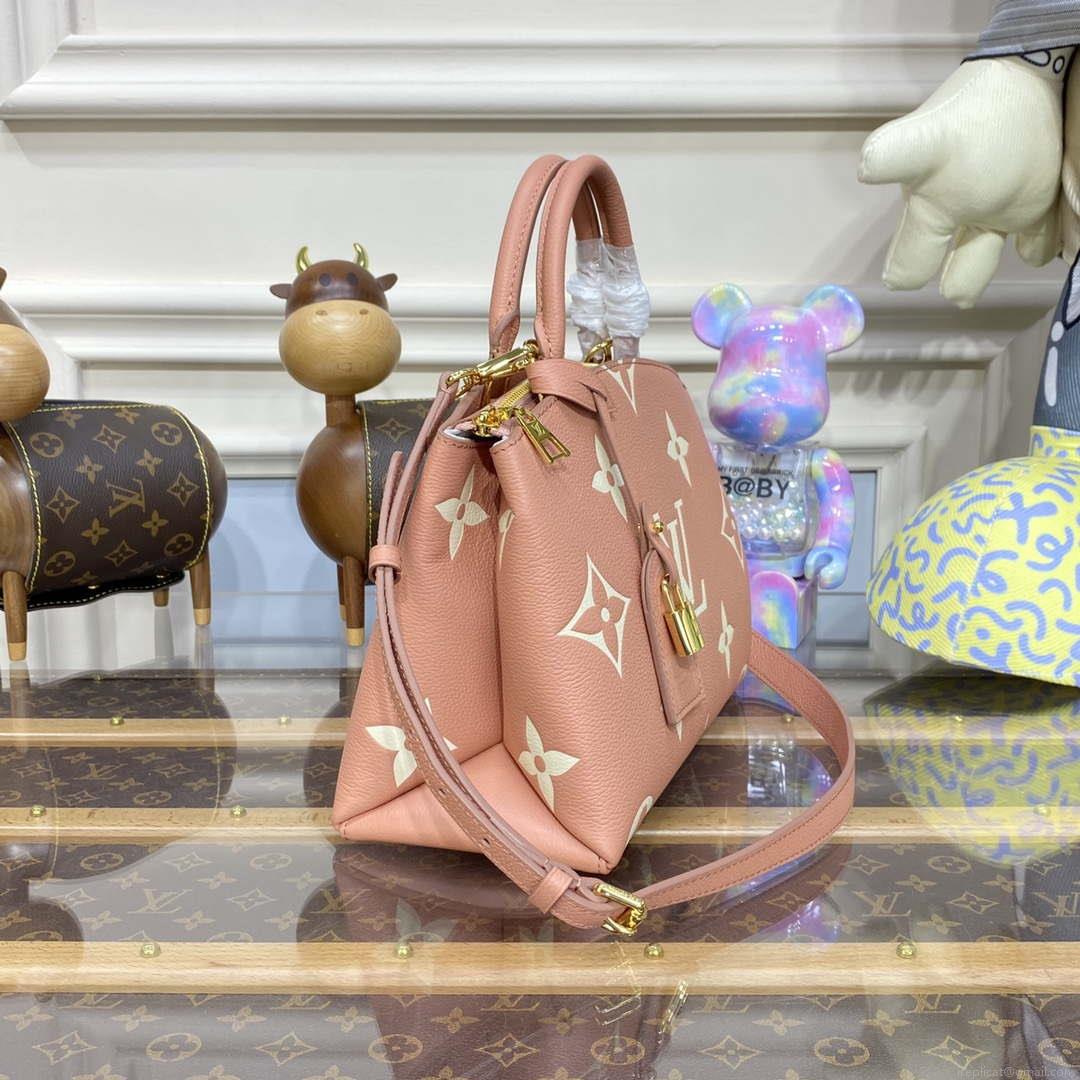 Louis Vuitton LV M58916 Petit Palais Bicolor Monogram empreinte leather Pink