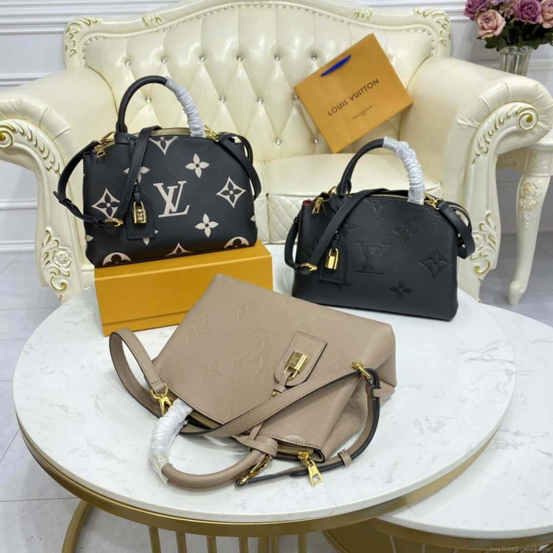 Louis Vuitton LV M58916 Petit Palais Monogram Gray leather