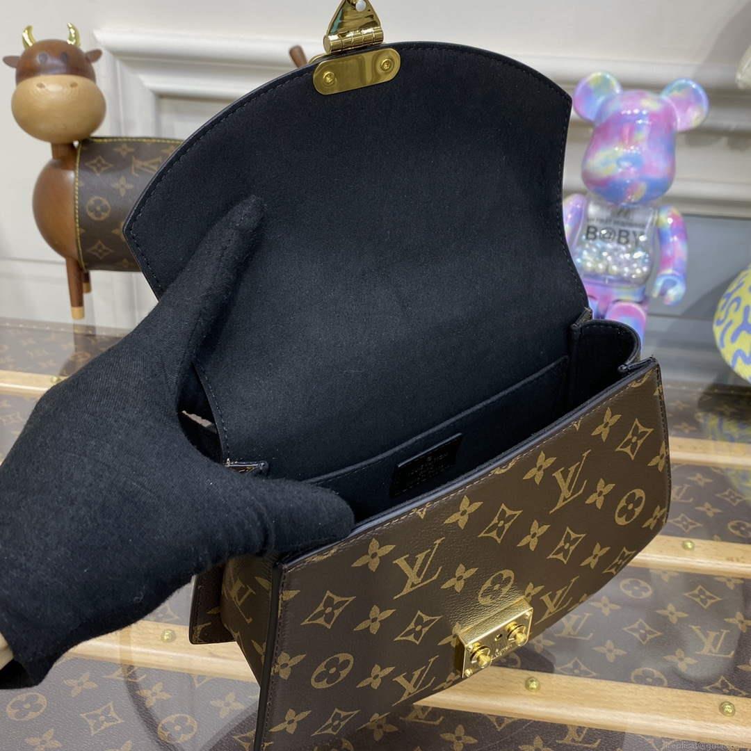 LV M46548 Louis Vuitton Tilsitt Monogram Handbag Yellow