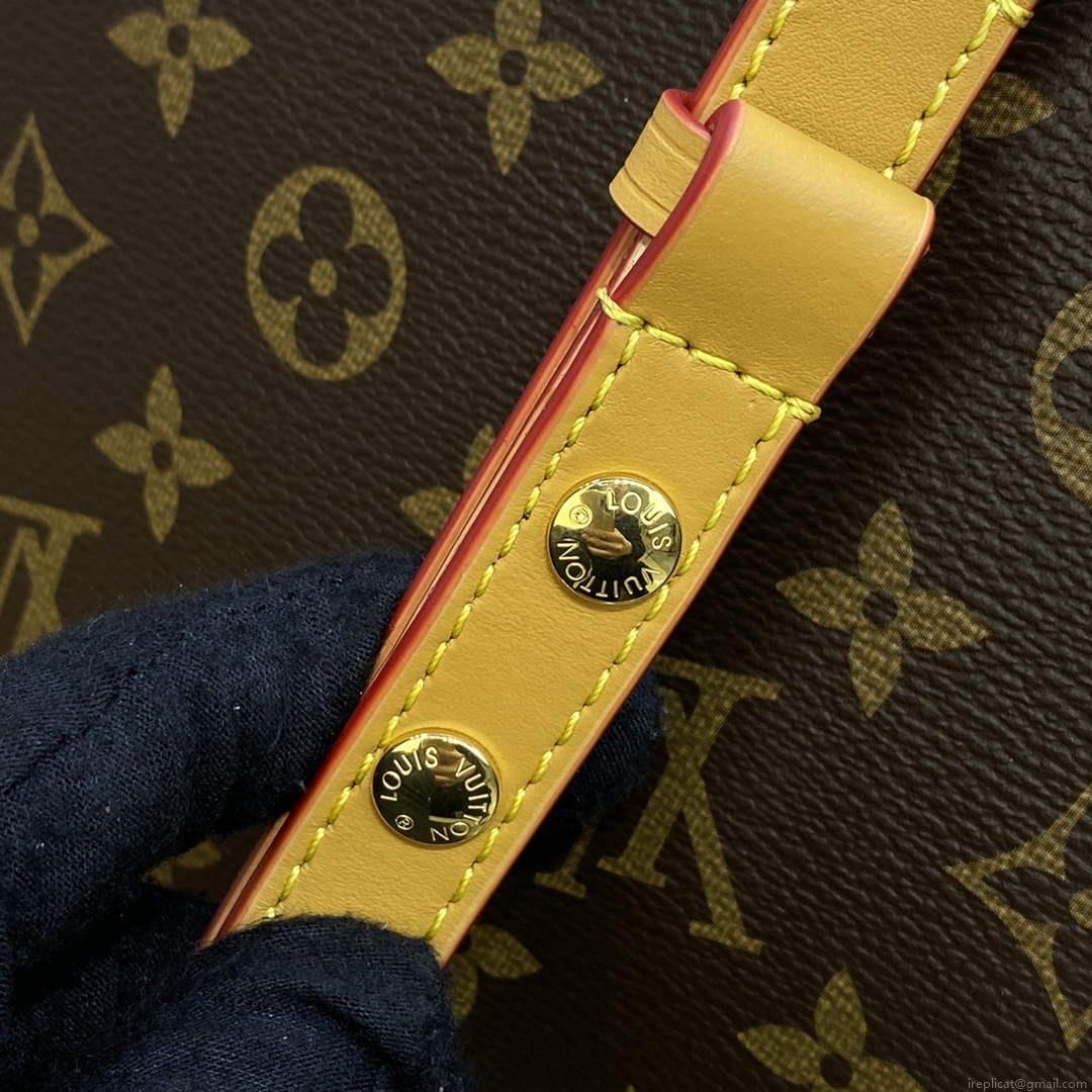 LV M46548 Louis Vuitton Tilsitt Monogram Handbag Brown