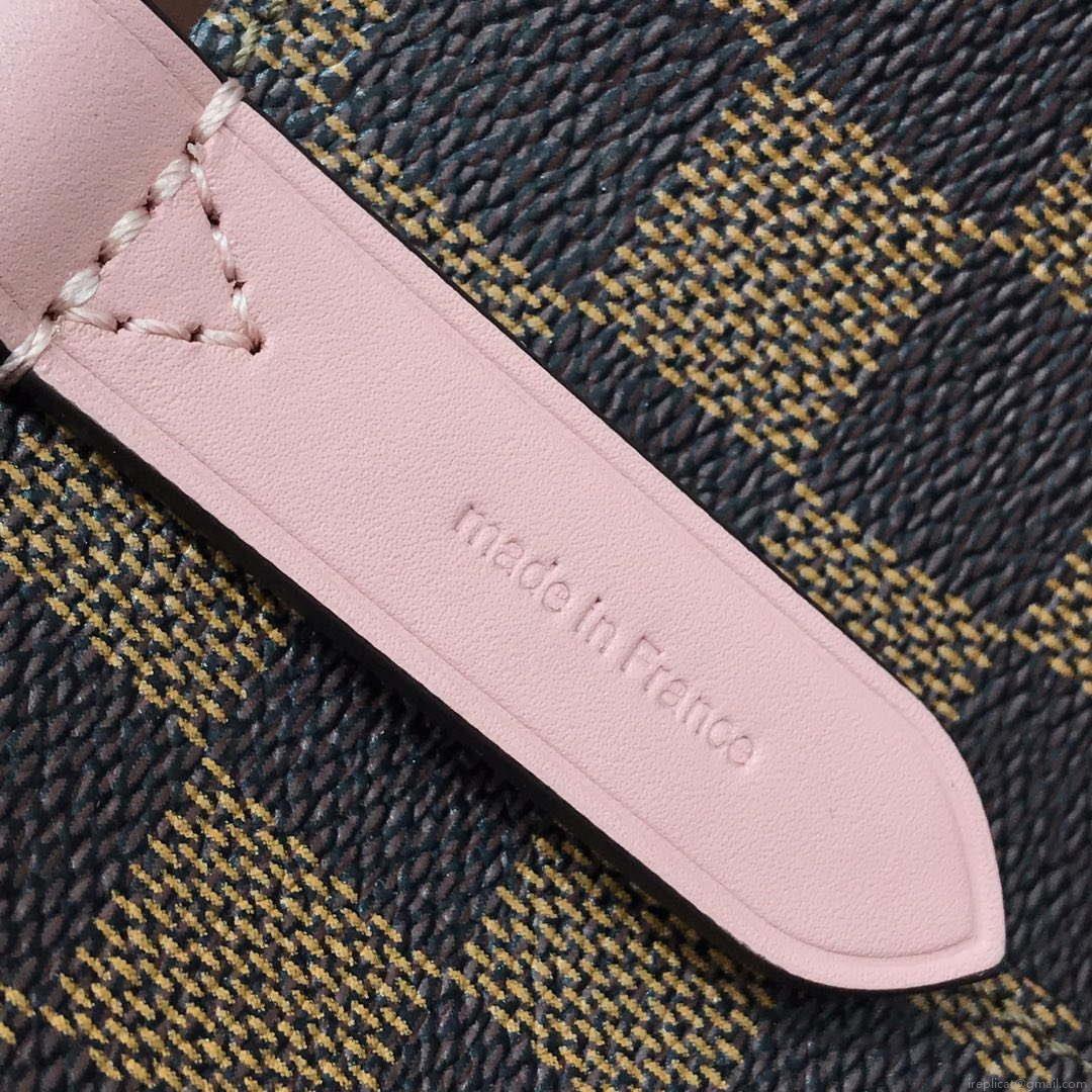 LV N40198 Louis Vuitton NÉONOÉ MM Bag Damier Ebene Venus Pink