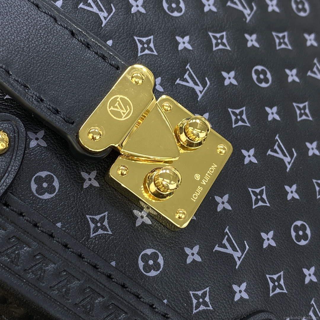 LV M46358 Louis Vuitton Side Trunk PM Bag M21709 Black