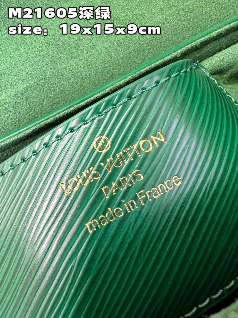 Louis Vuitton LV M21649 Twist PM Bag Epi Green