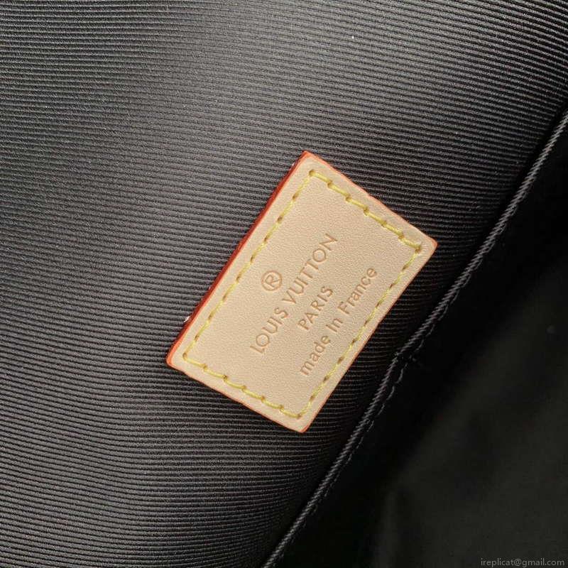 LV M46055 Louis Vuitton Cluny Mini Handbag Black Shoulder Strap