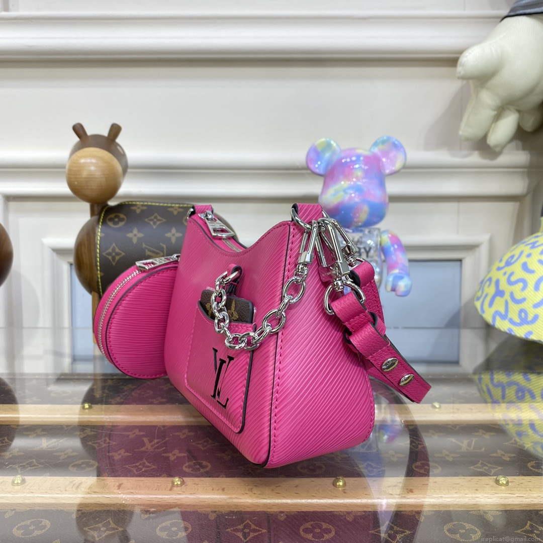 LV M21091 Louis Vuitton Marellini Bag Epi Leather Rose Miami Pink