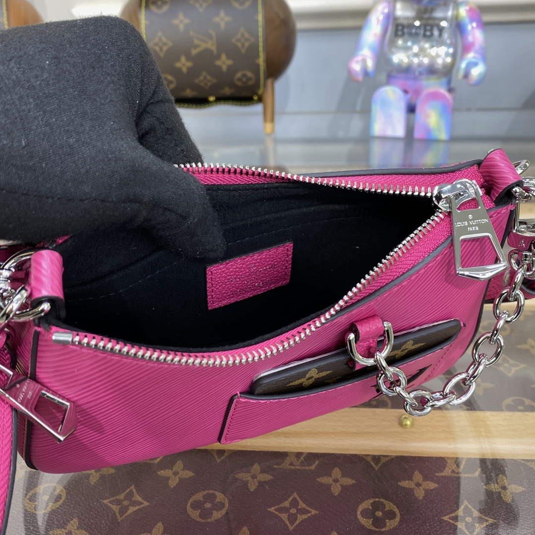 LV M21091 Louis Vuitton Marellini Bag Epi Leather Rose Miami Pink