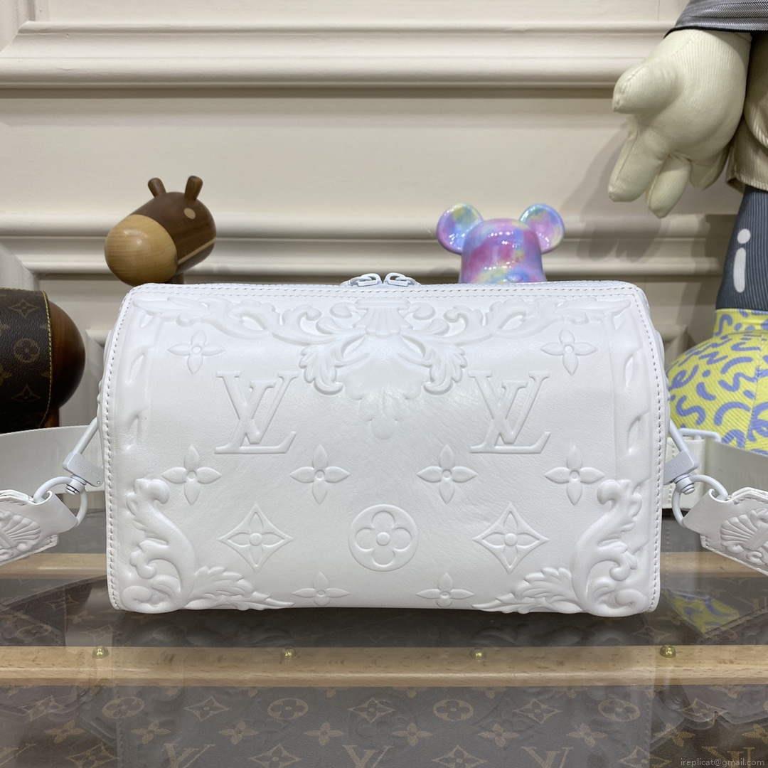 LV M21835 Louis Vuitton City Keepall Bag Optic White