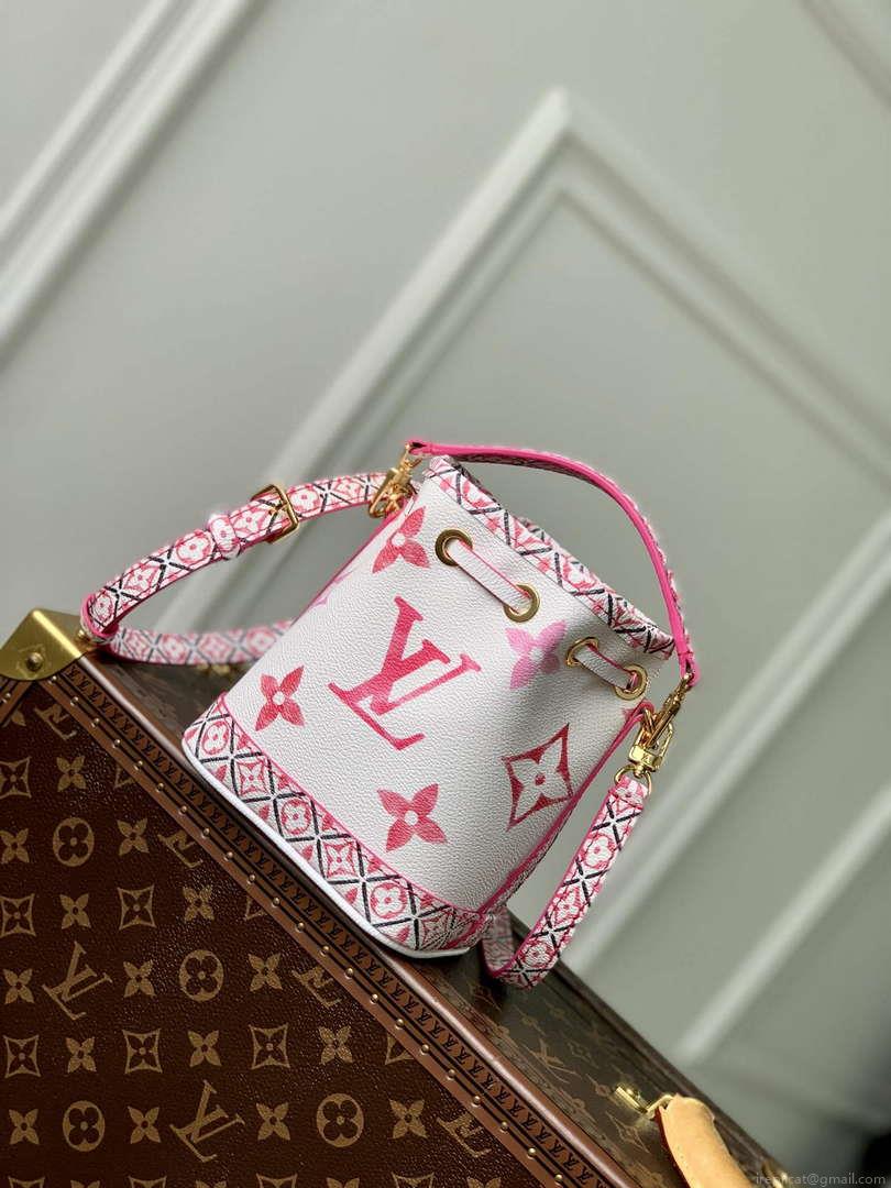 LV M82386 Louis Vuitton Nano Noé Bucket Bag Pink