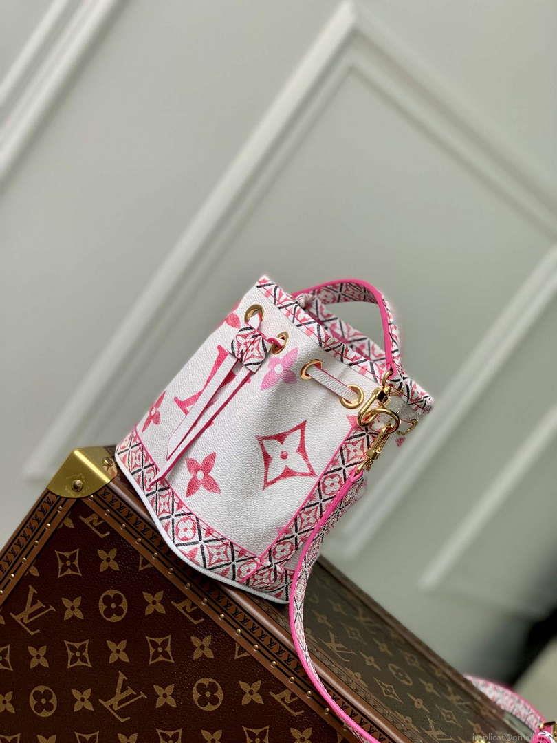 LV M82386 Louis Vuitton Nano Noé Bucket Bag Pink
