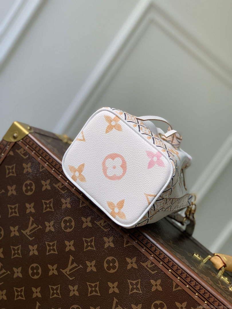 LV M82386 Louis Vuitton Nano Noé Bucket Bag Apricot