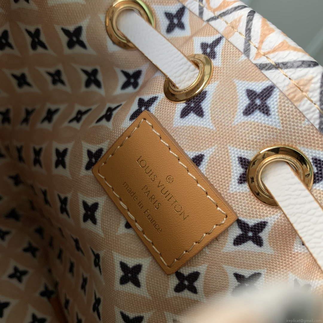 LV M82386 Louis Vuitton Nano Noé Bucket Bag Apricot