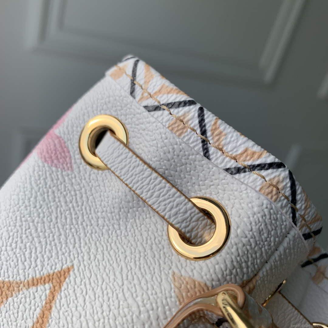 LV M82386 Louis Vuitton Nano Noé Bucket Bag Apricot
