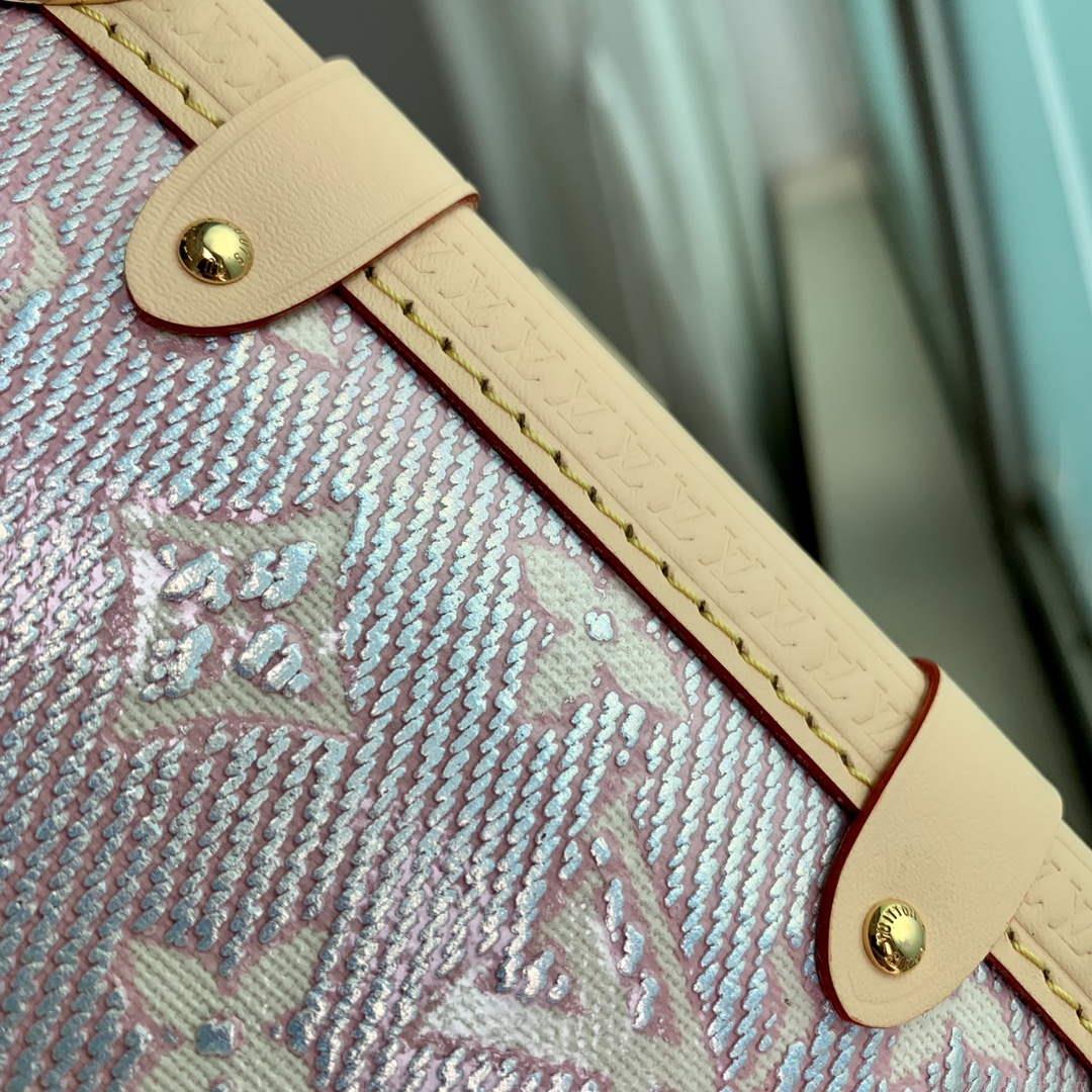 LV M22842 Louis Vuitton Side Trunk Handbag Pink