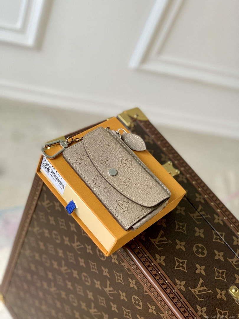 LV M81287 Louis Vuitton Card Holder Recto Verso Galet Gray