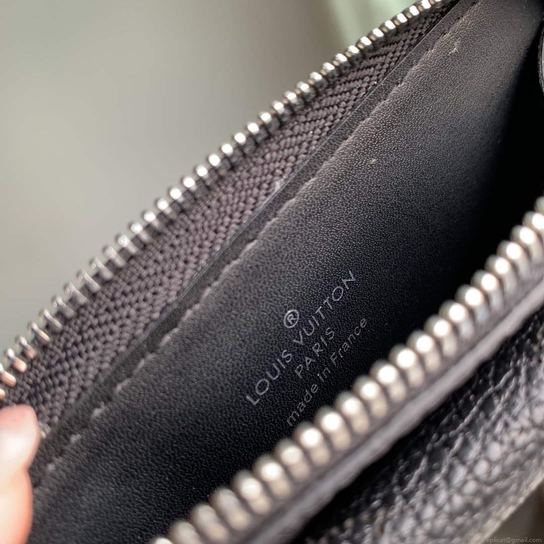 LV M81287 Louis Vuitton Card Holder Recto Verso Black