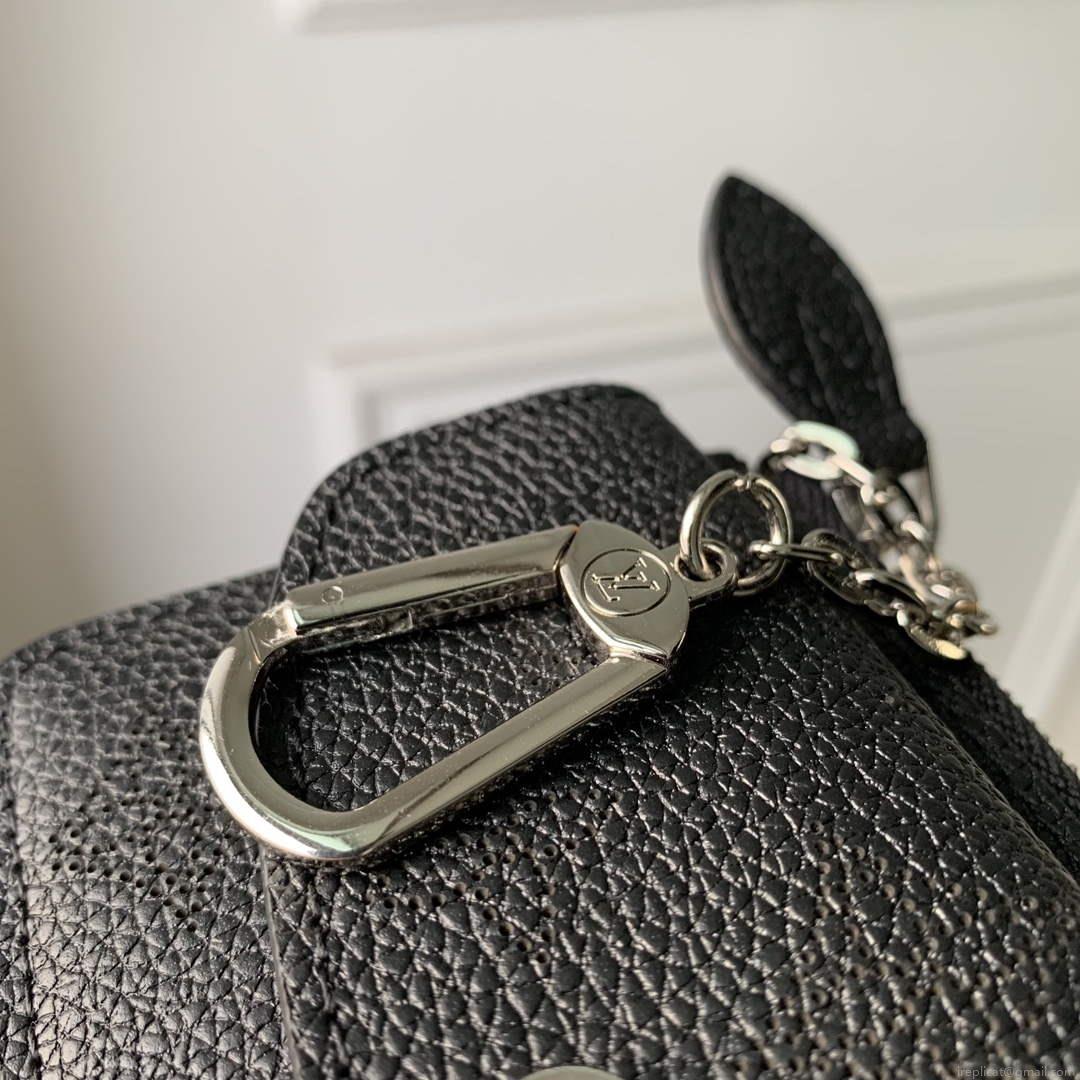 LV M81287 Louis Vuitton Card Holder Recto Verso Black