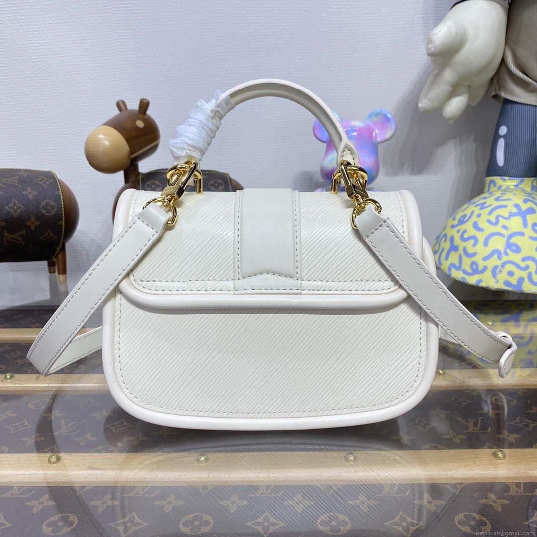 LV M22720 Louis Vuitton Hide and Seek Bag Quartz white