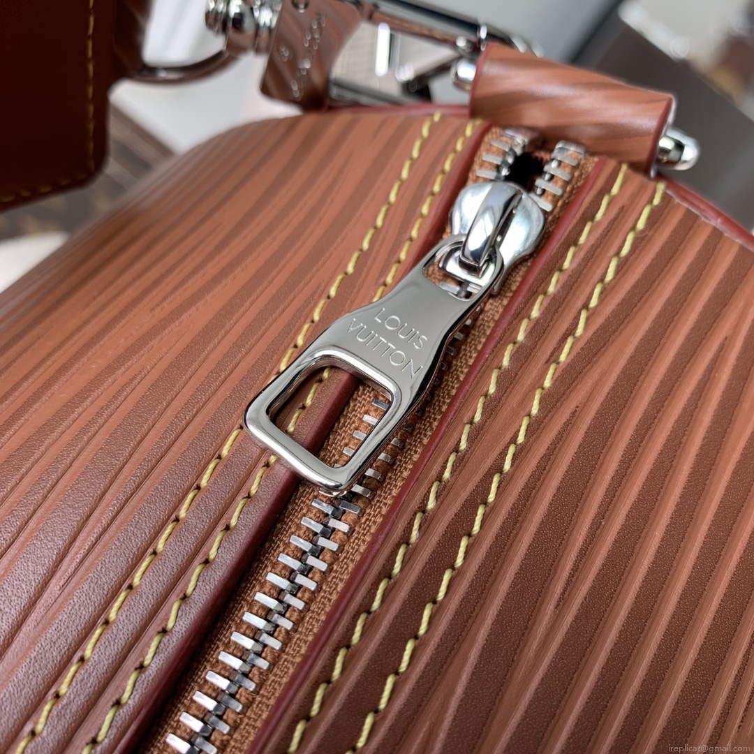 LV M23092 Louis Vuitton Soft Polochon Cross-body Bag Cognac