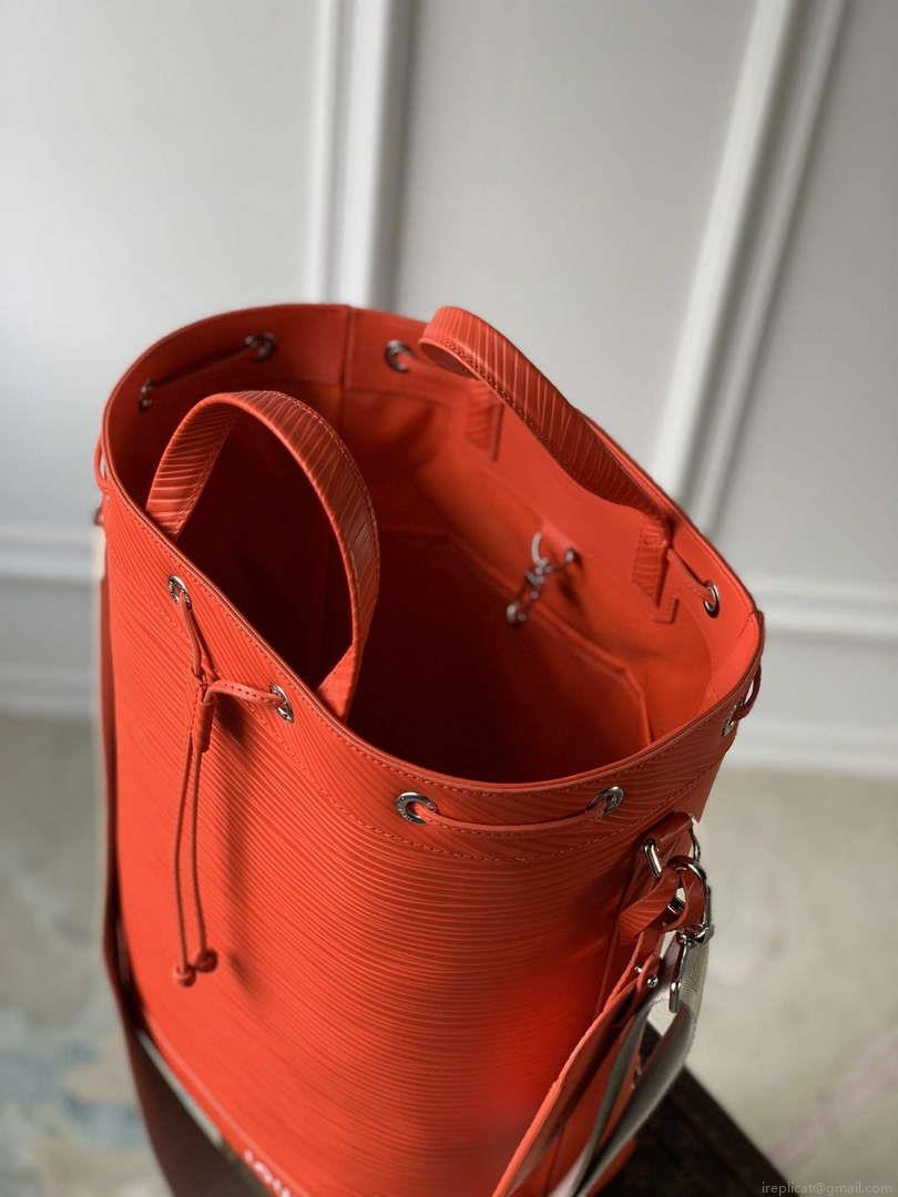 LV M23117 Louis Vuitton Maxi Noé Sling Bag Orange