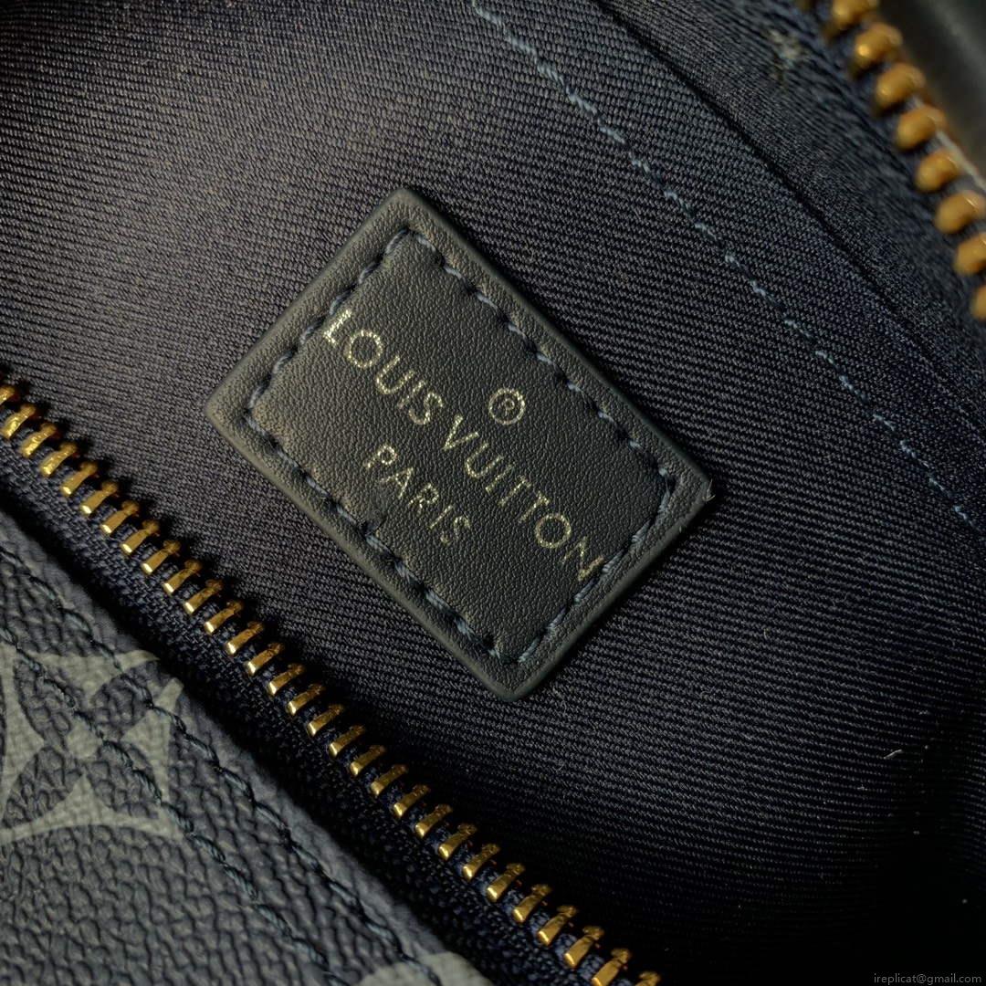 LV M46271 Louis Vuitton Keepall Bandoulière 25 Bag Blue