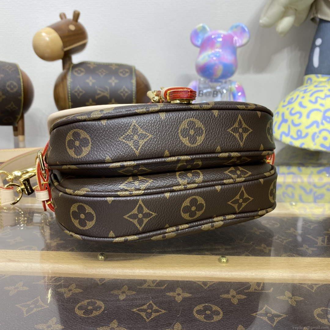 LV M46740 Louis Vuitton Saumur BB Saddle Bag Brown