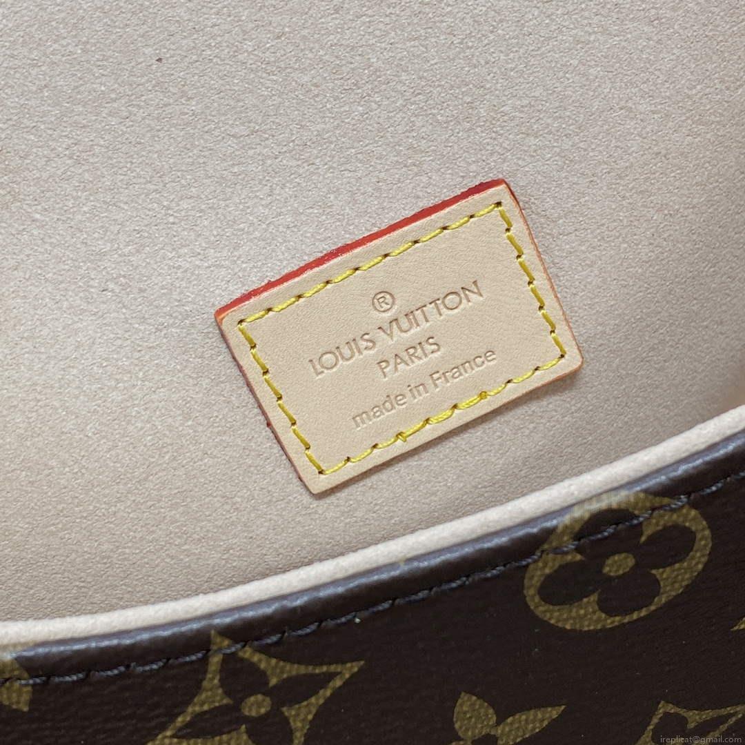 LV M46740 Louis Vuitton Saumur BB Saddle Bag Brown
