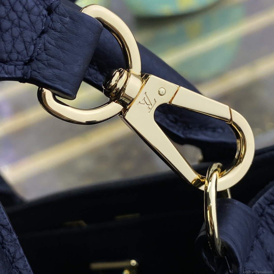 LV M22311 Louis Vuitton Lock & Go Handbag Black