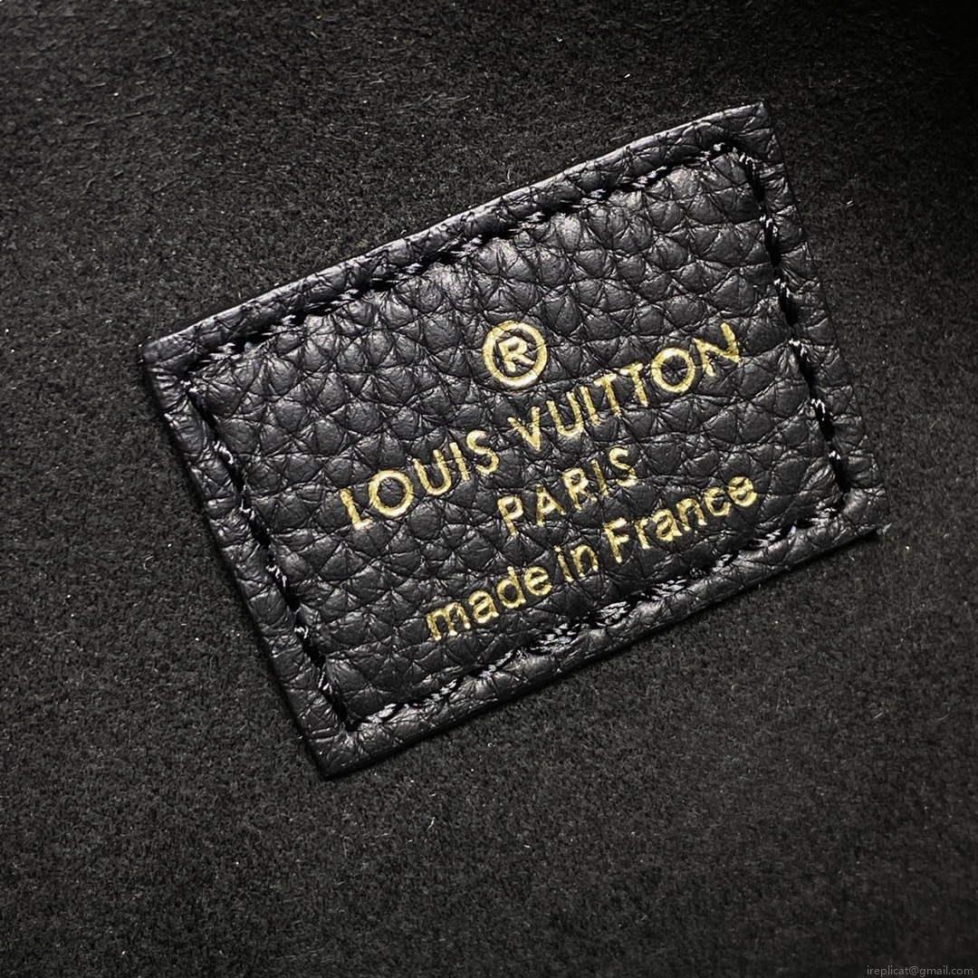 LV M22311 Louis Vuitton Lock & Go Handbag Black